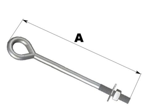 HASTE ÂNCORA GALVANIZADA A FOGO 5/8 ou 16x2400mm  R$/PÇ