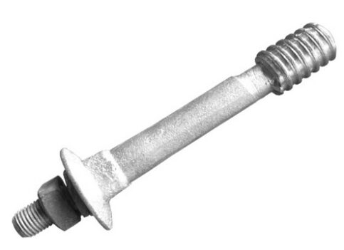 PINO RETO 15KV M16X194MM (CABEÇA DE CHUMBO) AÇO GALVANIZADO - R$/PÇ