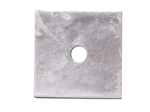 ARRUELA QUADRADA GALVANIZADA A FOGO 100x18x5mm  R$/PÇ