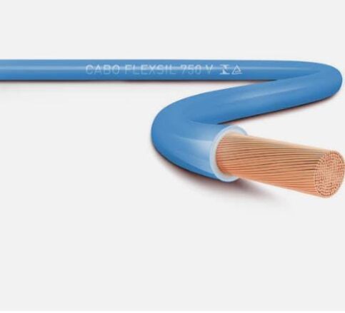 CABO COBRE FLEXÍVEL 450/750V 70º ANTICHAMA 6,0mm2  AZUL  R$/MT