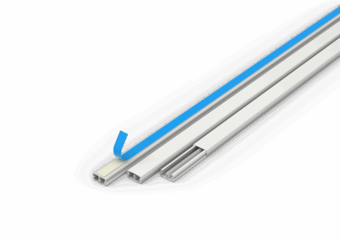 CANALETA COM DIVISÓRIA - FITA DUPLA FACE - 20X10X200MM - BRANCA - ENERBRAS