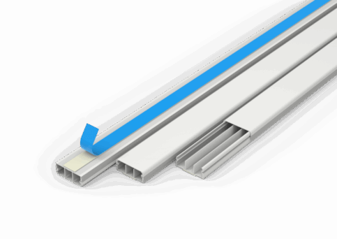 CANALETA COM DIVISORIA -FITA DUPLA FACE - 40X15X2000MM - BRANCA - ENERBRAS