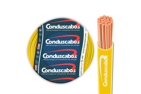 CABO COBRE FLEXIVEL 750V AMARELO 6MM CONDUSCABOS R$/PÇ