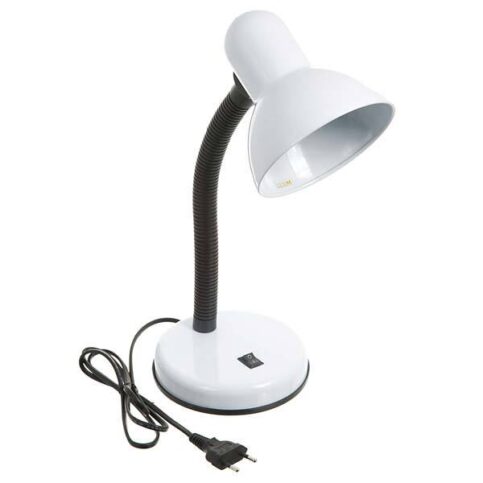 LUMINÁRIA MESA CLÁSSICA E-27- BIVOLT -BRANCA C/PRETO - DECORLUX