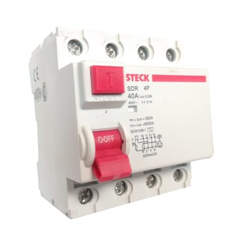 DISJUNTOR INTERRUPTOR DIFERENCIAL - SDR 4P 40A 30MA -  STECK - Image 2