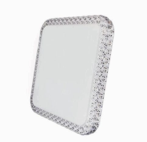 PLAFON CRISTAL LED 18W 100-240V - QUADRADO - SOBREPOR - DEMI