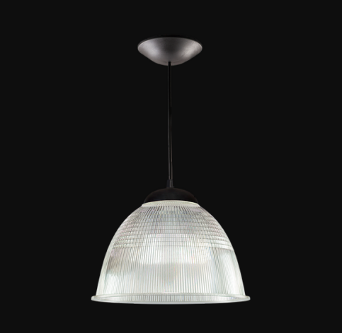 PENDENTE PRISMÁTICO TRANSPARENTE - CABO PRETO - DEMI