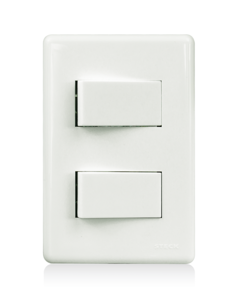 INTERRUPTOR 2 TECLAS – PARALELAS 10A – STELLA STECK