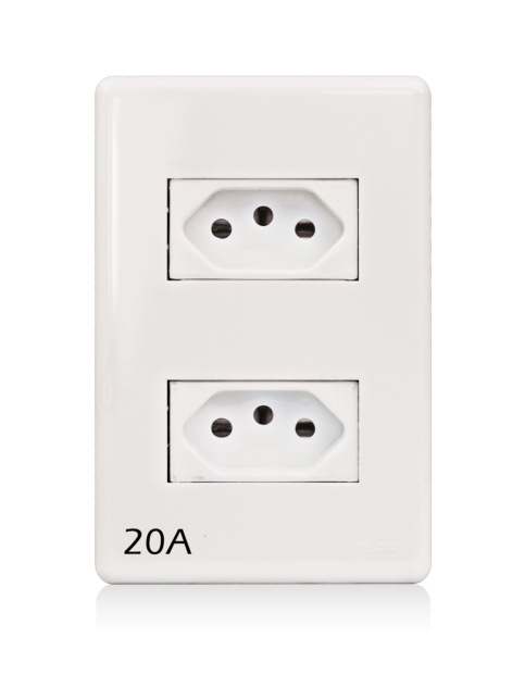 TOMADA DUPLA 20A  2P + T - STELLA STECK