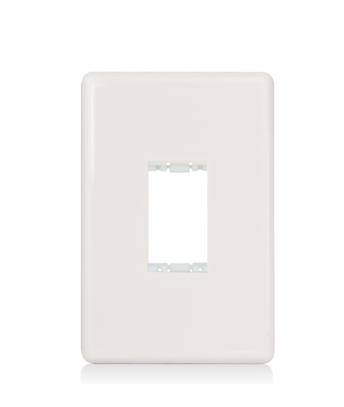 PLACA 4X2 C/ SUPORTE - 1 MÓDULO  VERTICAL - STECK STELLA