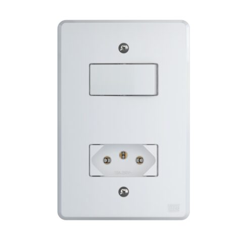 INTERRUPTOR 1 TECLA SIMPLES+TOM 20A WEG EQUILLE BRANCO