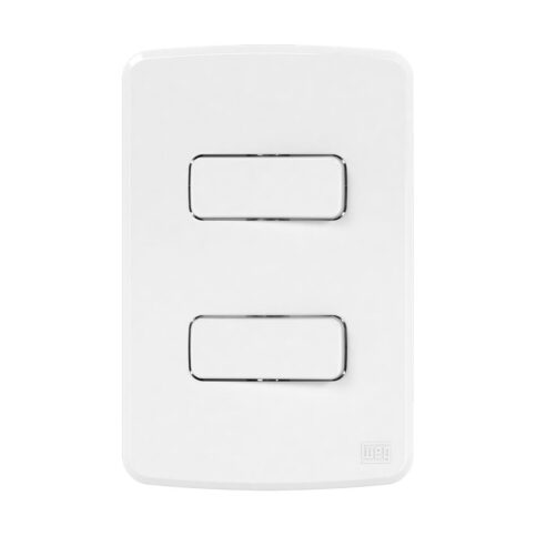 INTERRUPTOR 2 TECLA SIMPLES 10A/250V COMPOSÉ BRANCO