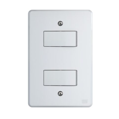 INTERRUPTOR 1 TECLA SIMPLES+1 PARALELO 10A/250V WEG EQUILLE BRANCO