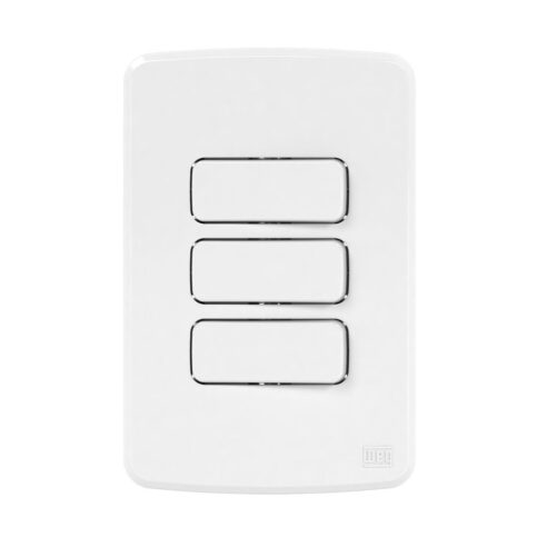 INTERRUPTO 2 TECLA  + 1 PARALELO 10A 250V WEG COMPOSÉ BRANCO