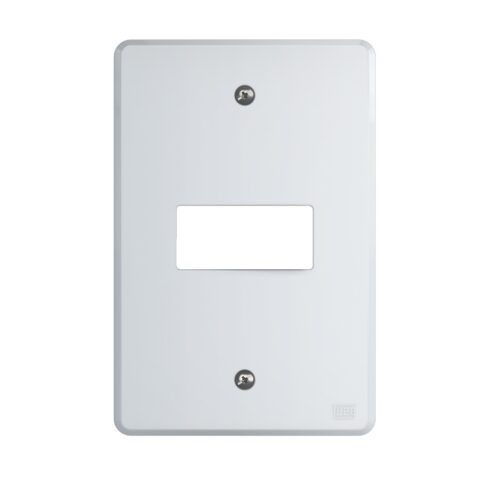 PLACA 4X2" 1 MOD WEG EQUILLE BRANCO