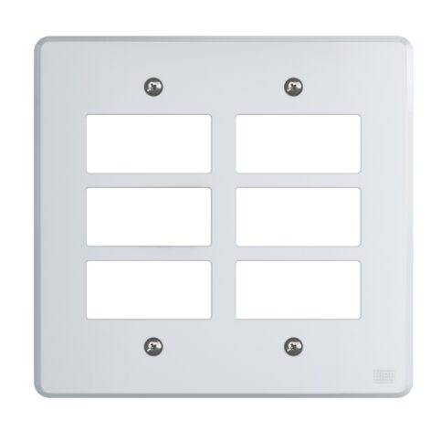 PLACA 4X4" MODULAR 6 MOD WEG EQUILLE BRANCO