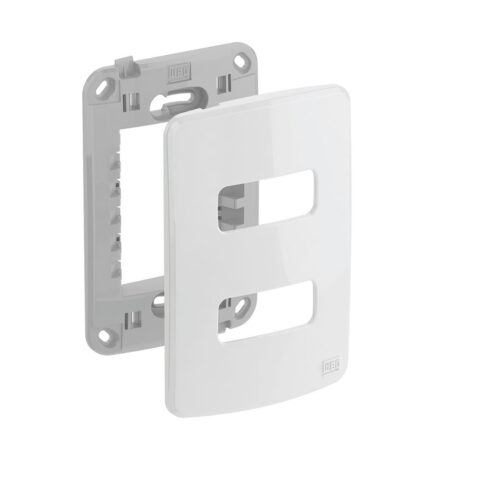 PLACA 4X2" 2 MOD COMPOSÉ BRANCO