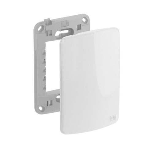 PLACA 4X2" CEGA COMPOSÉ BRANCO