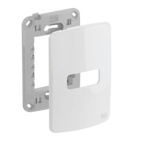 PLACA 4X2" 1 MOD COMPOSÉ BRANCO
