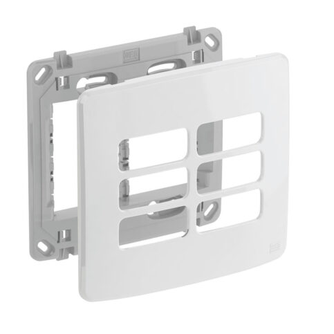 PLACA 4X4" 6 MOD COMPOSÉ BRANCO